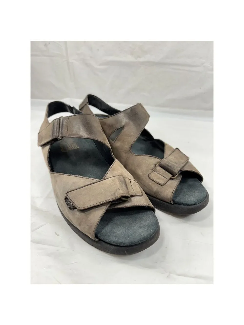 DUREA GREENWAY LEATHER SANDALS Women's size 8 brown